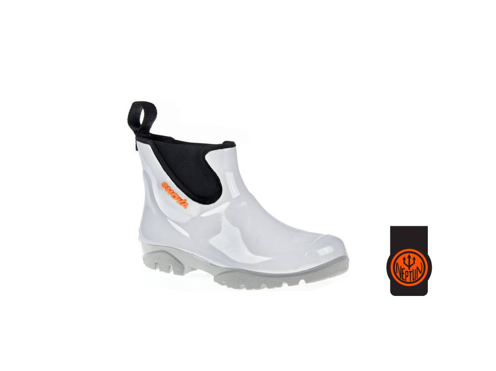Neptun White Chelsea Boot in PVC